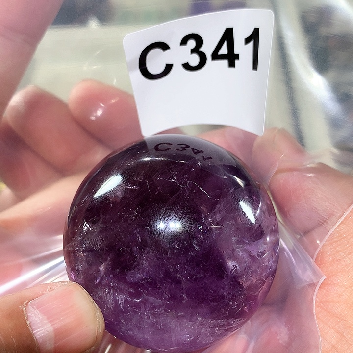 紫晶天然紫水晶球C341未镶嵌艺*