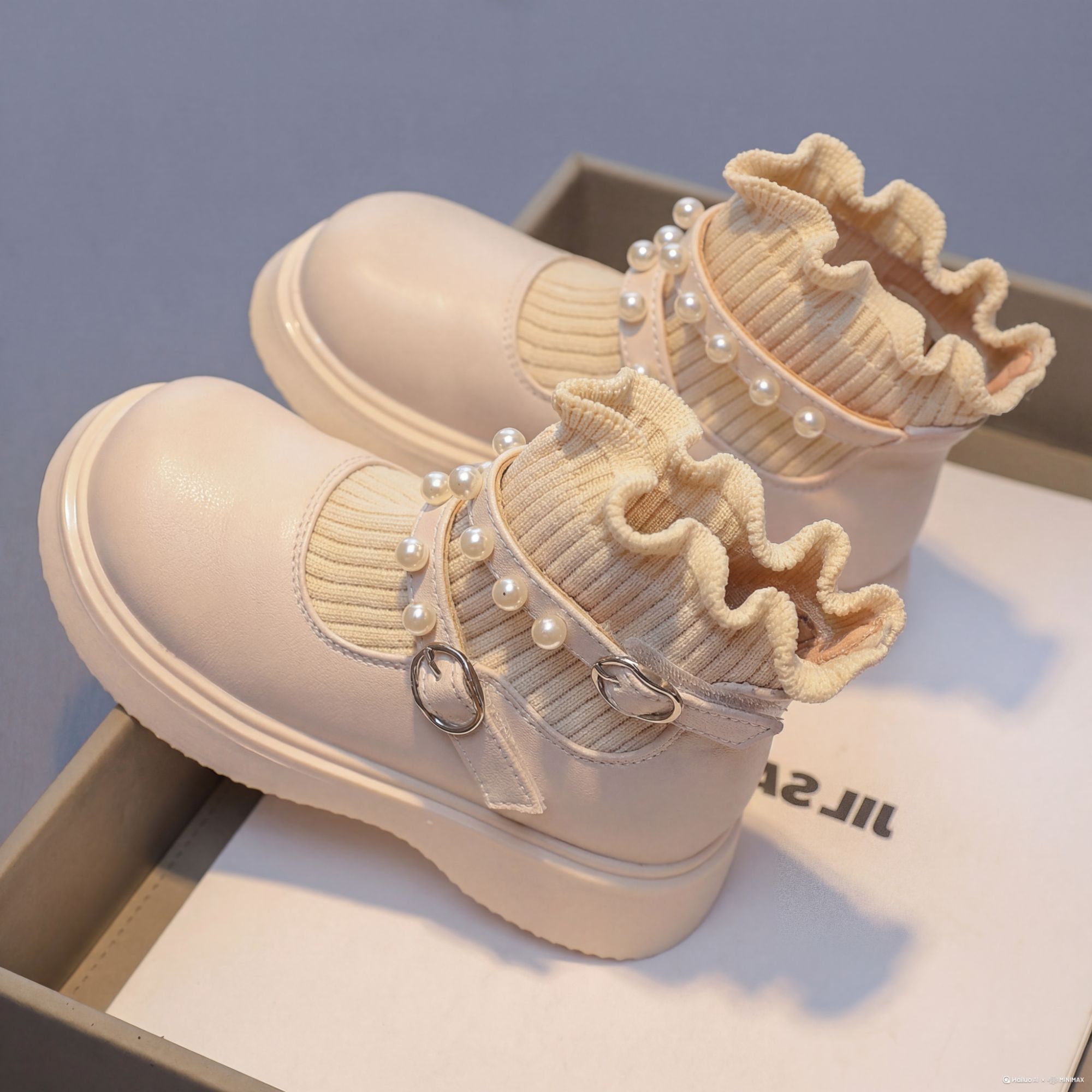 2025秋冬新款儿童马丁靴女童短靴短筒宝宝袜靴单靴二棉鞋加绒靴子