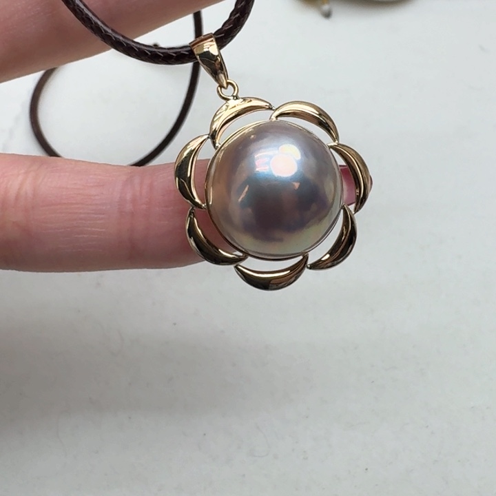 拼合珍珠（马贝珠）颈饰未镶嵌