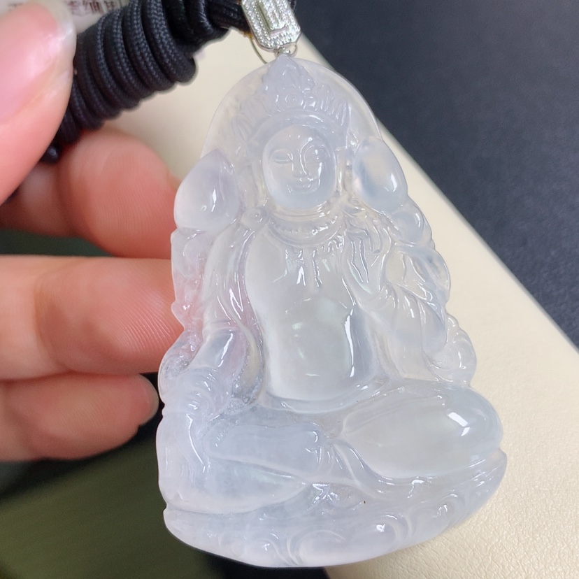 【闪购商品】翡翠颈饰18K金镶嵌度母