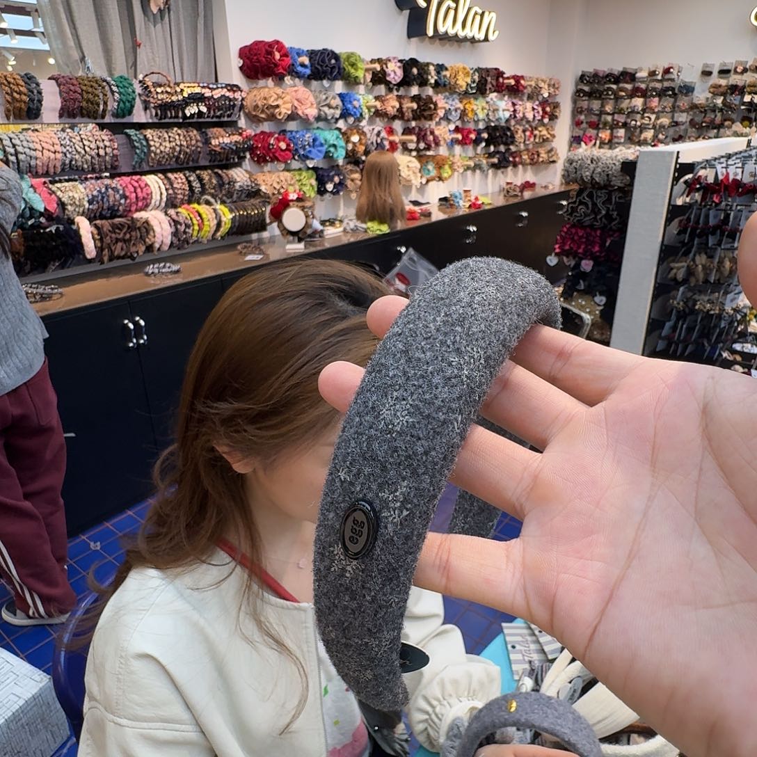 浅灰色发箍新款哦哦