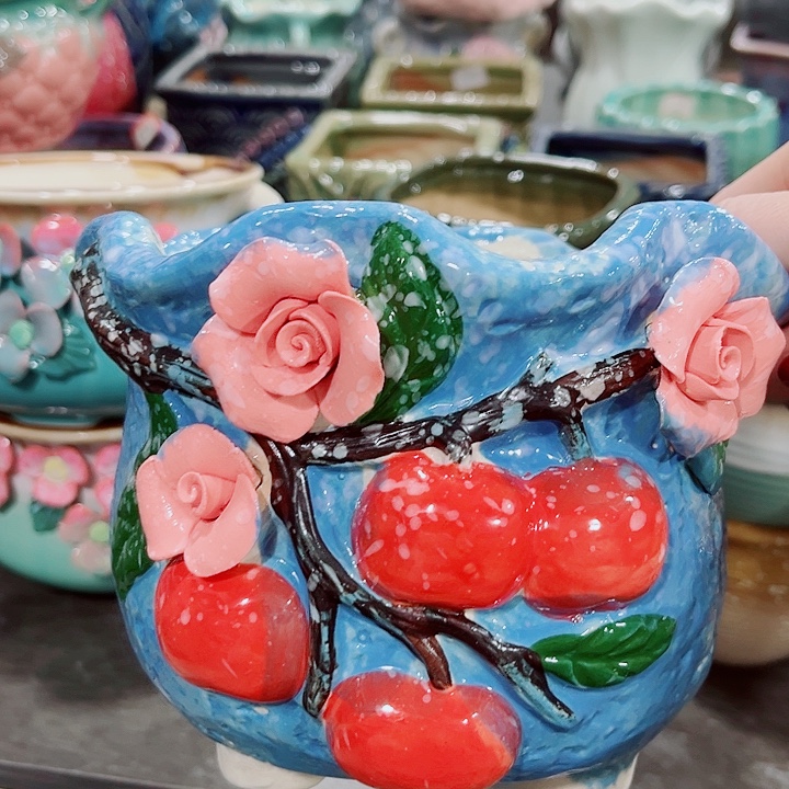 多肉陶瓷花盆满10元包邮