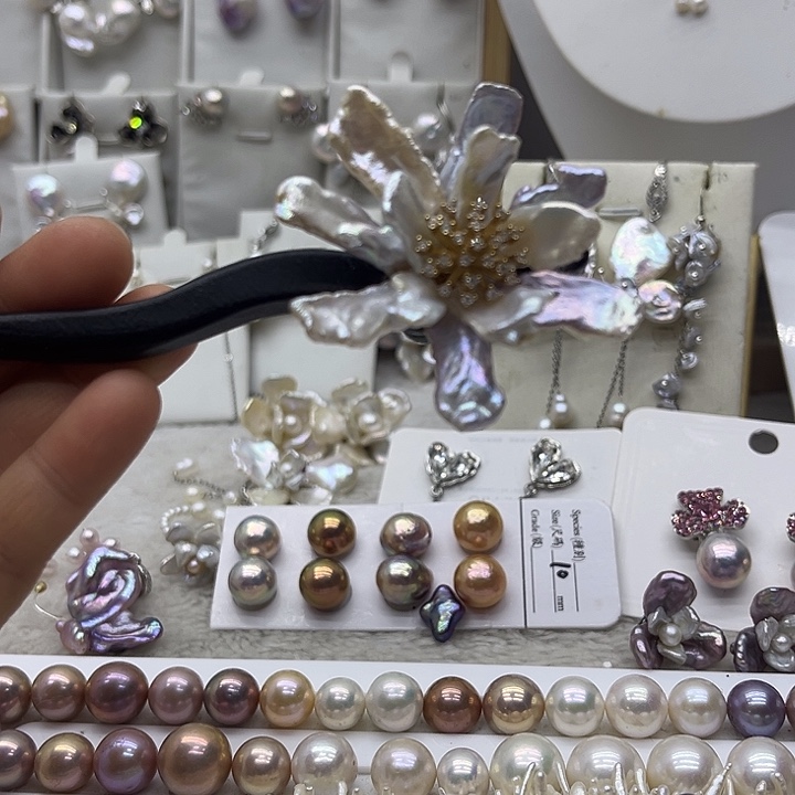 淡水珍珠戒指银S925镶嵌