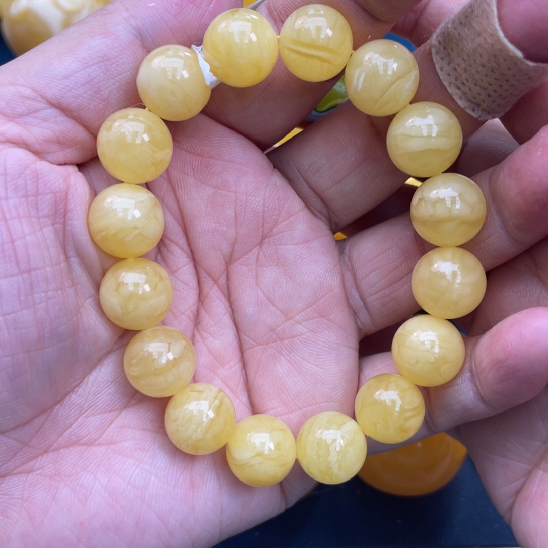 琥珀裸石未镶嵌琥珀蜜蜡12m m