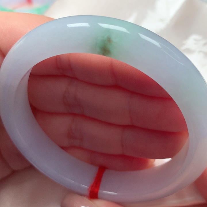 翡翠手镯未镶嵌冰飘花51