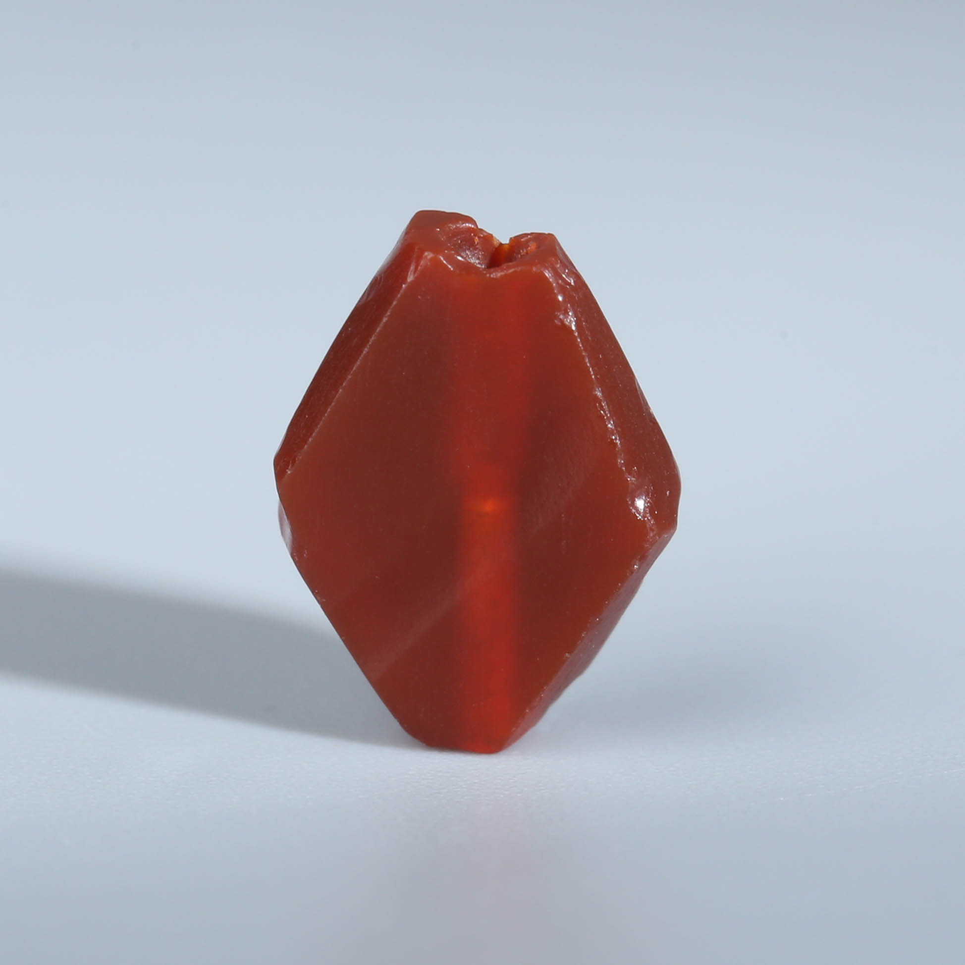 XY71-18 印度河谷红玉髓棱形板珠7.6*9.9mm