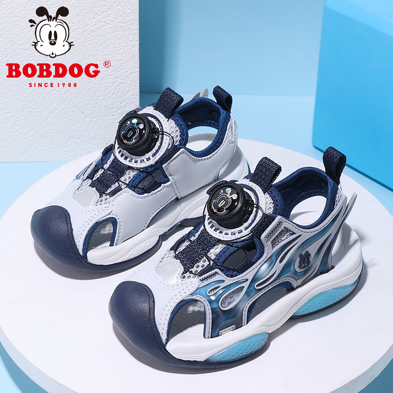 巴布豆2025新款软底童鞋轻便运动鞋中大童儿童凉鞋男童防滑沙滩鞋