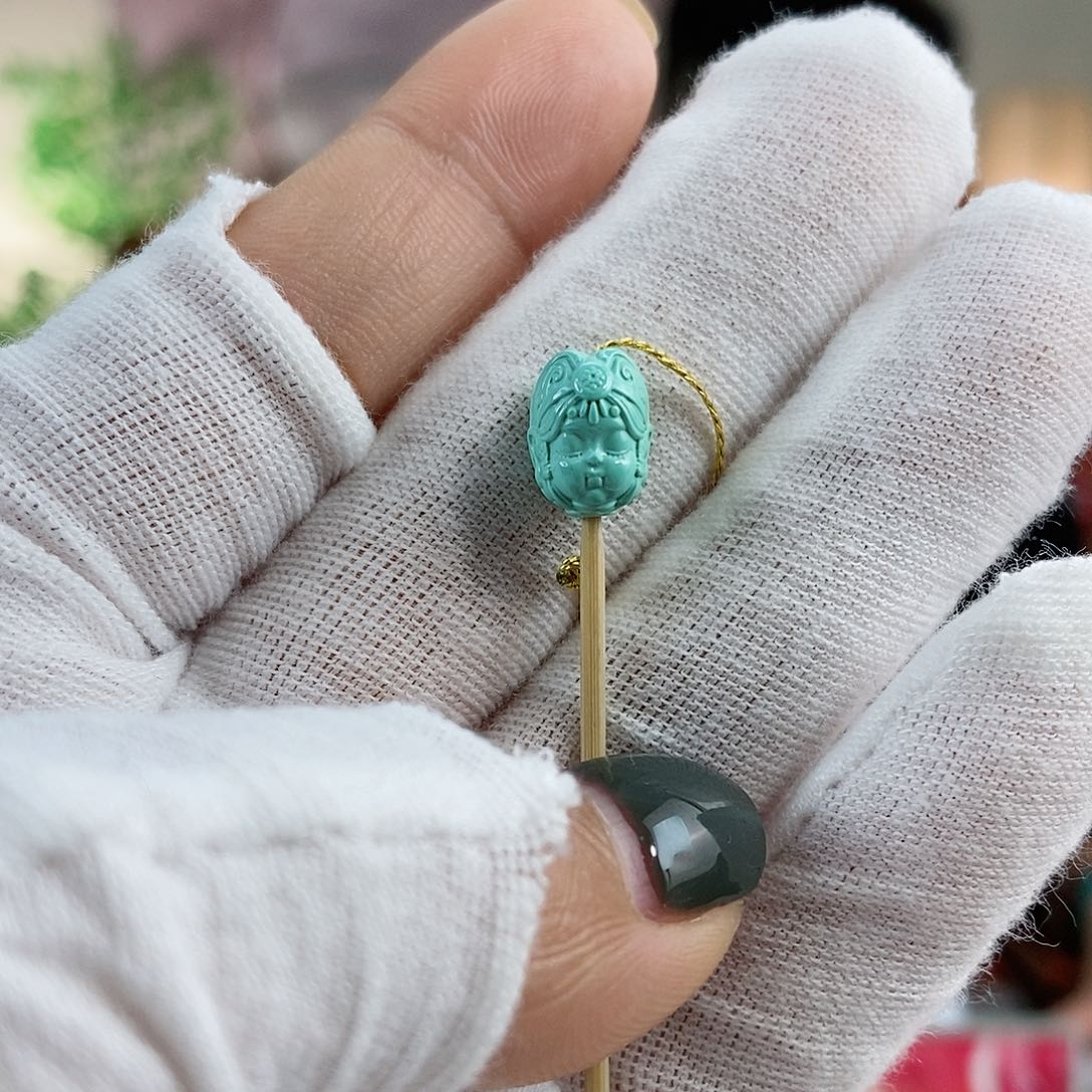 绿松石珠宝奇石未镶嵌