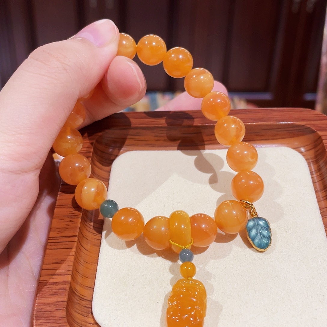 蜜蜡手链未镶嵌手串