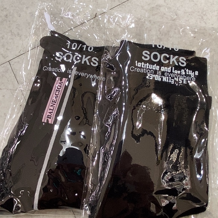 布艺非金属黑色欧版袜