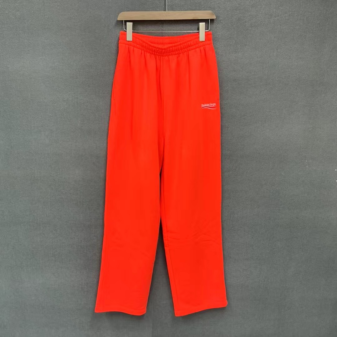 99新 Balenciaga/巴黎世家 可乐海浪刺绣logo卫裤/99新s码