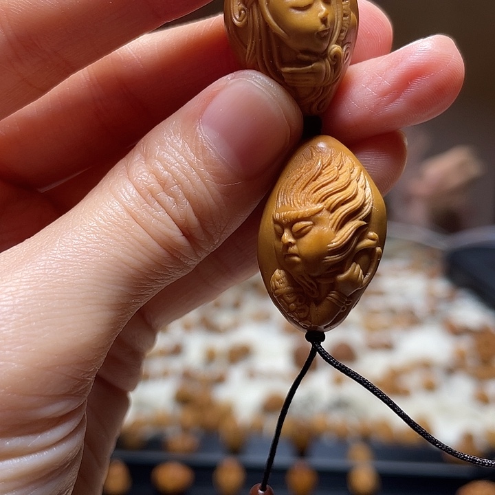 橄榄核吊坠紫霞仙子