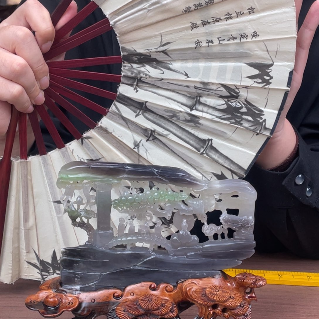 和田玉未镶嵌摆件