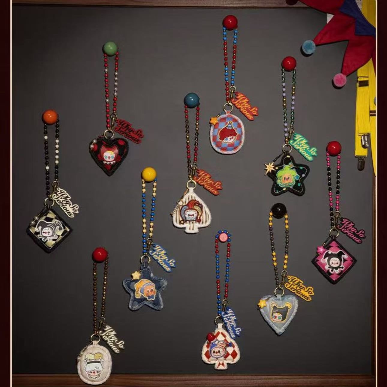 POP MART/泡泡玛特WHY SO SERIOUS系列-挂链盲盒