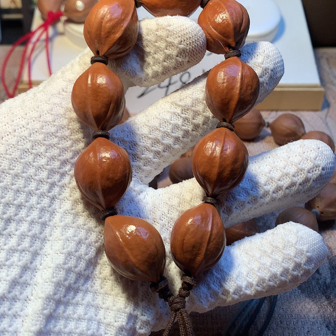 橄榄核手串/手链精品皮质红核