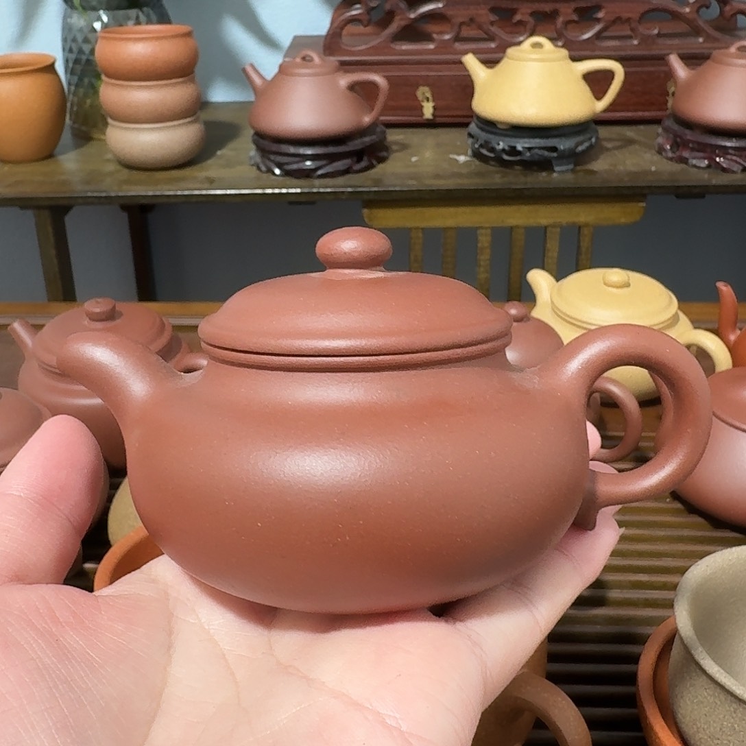 非***属紫砂茶壶200cc底槽清仿古
