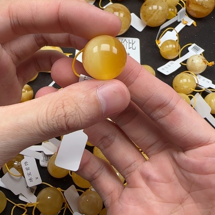 蜜蜡未镶嵌珠宝奇石天然384