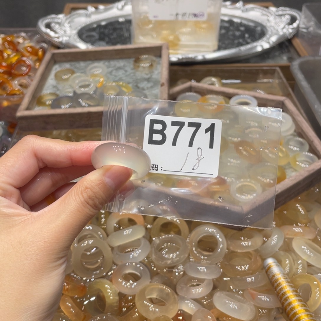 玛瑙/玉髓未镶嵌戒指771