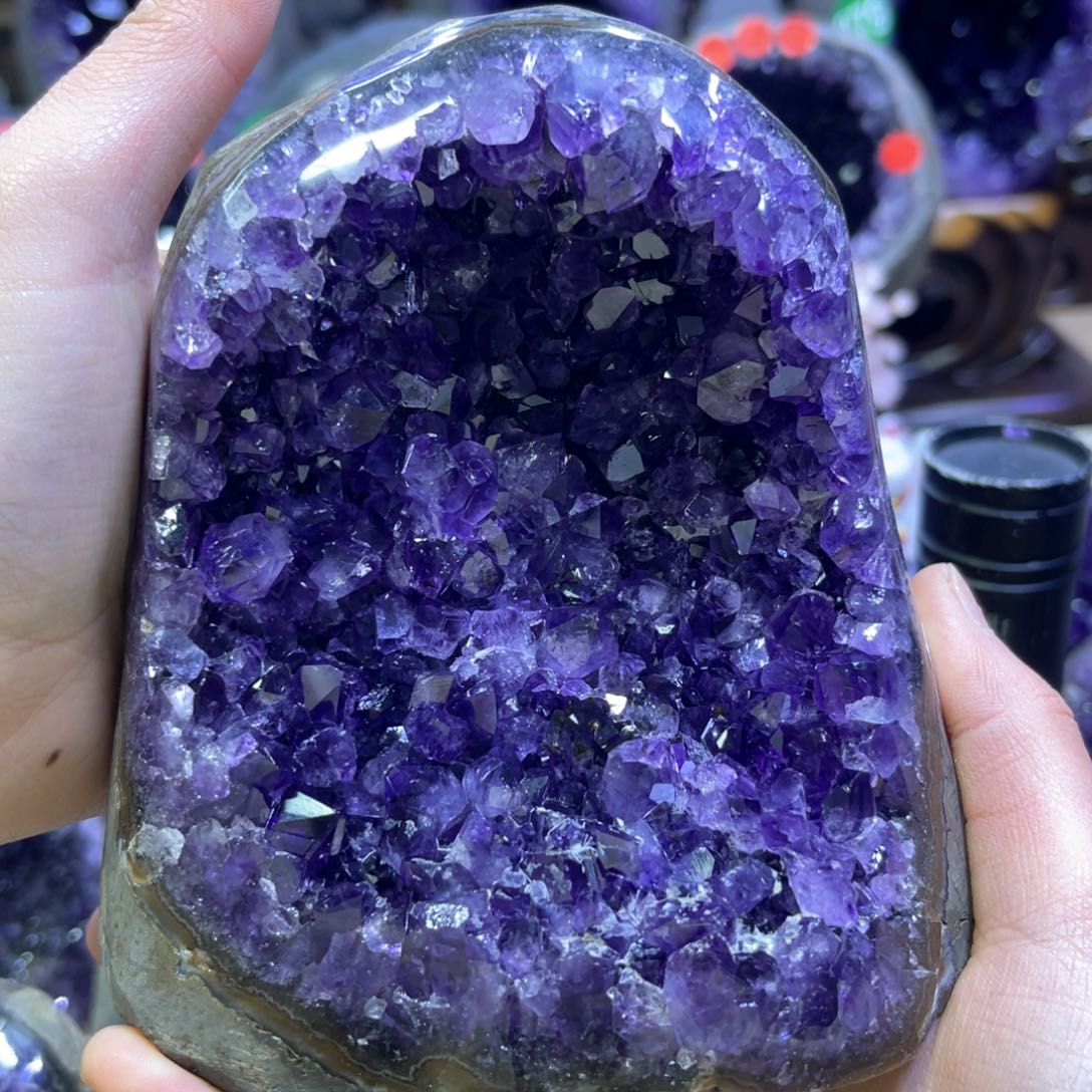 紫晶摆件未镶嵌紫水晶