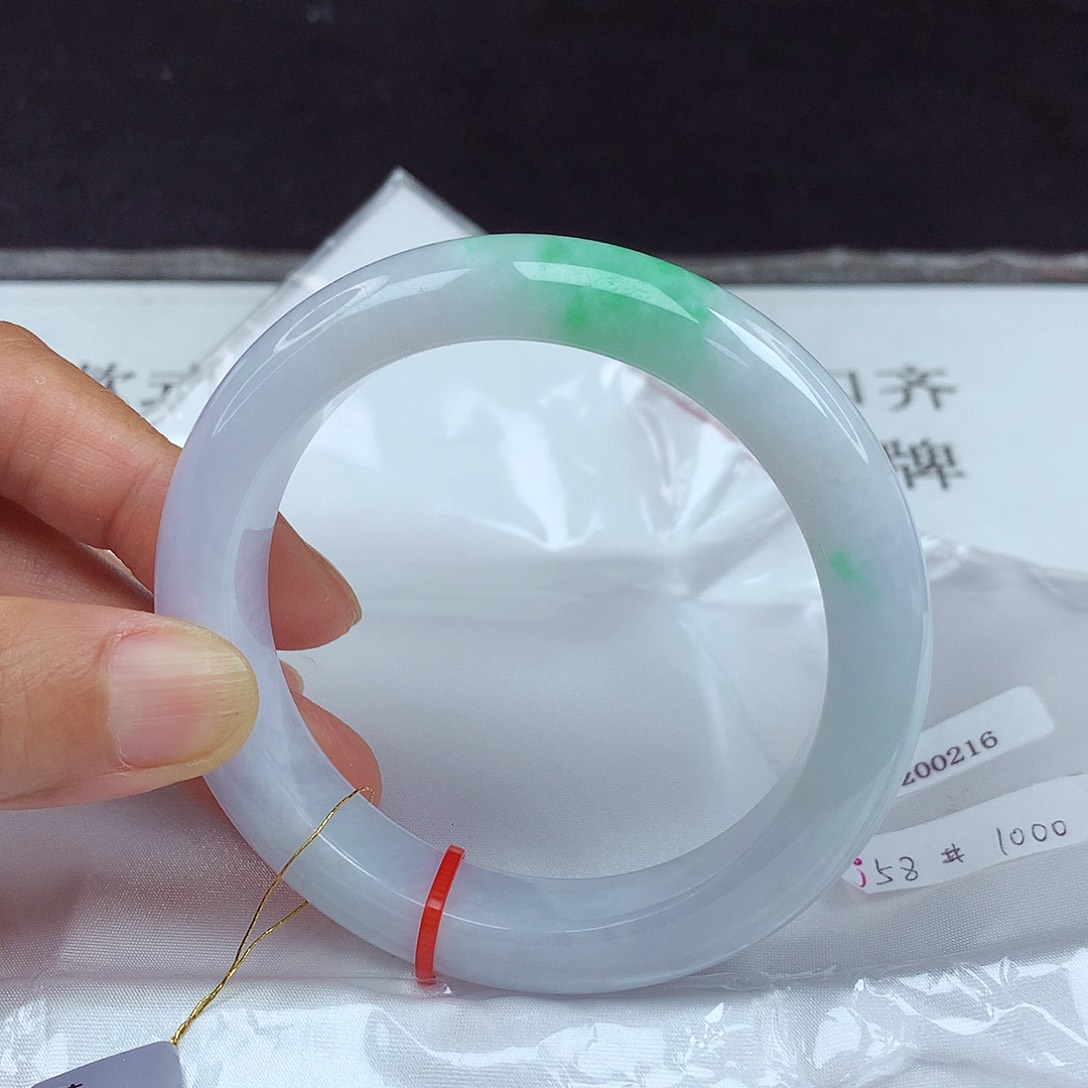 未镶嵌手镯翡翠58圈0216