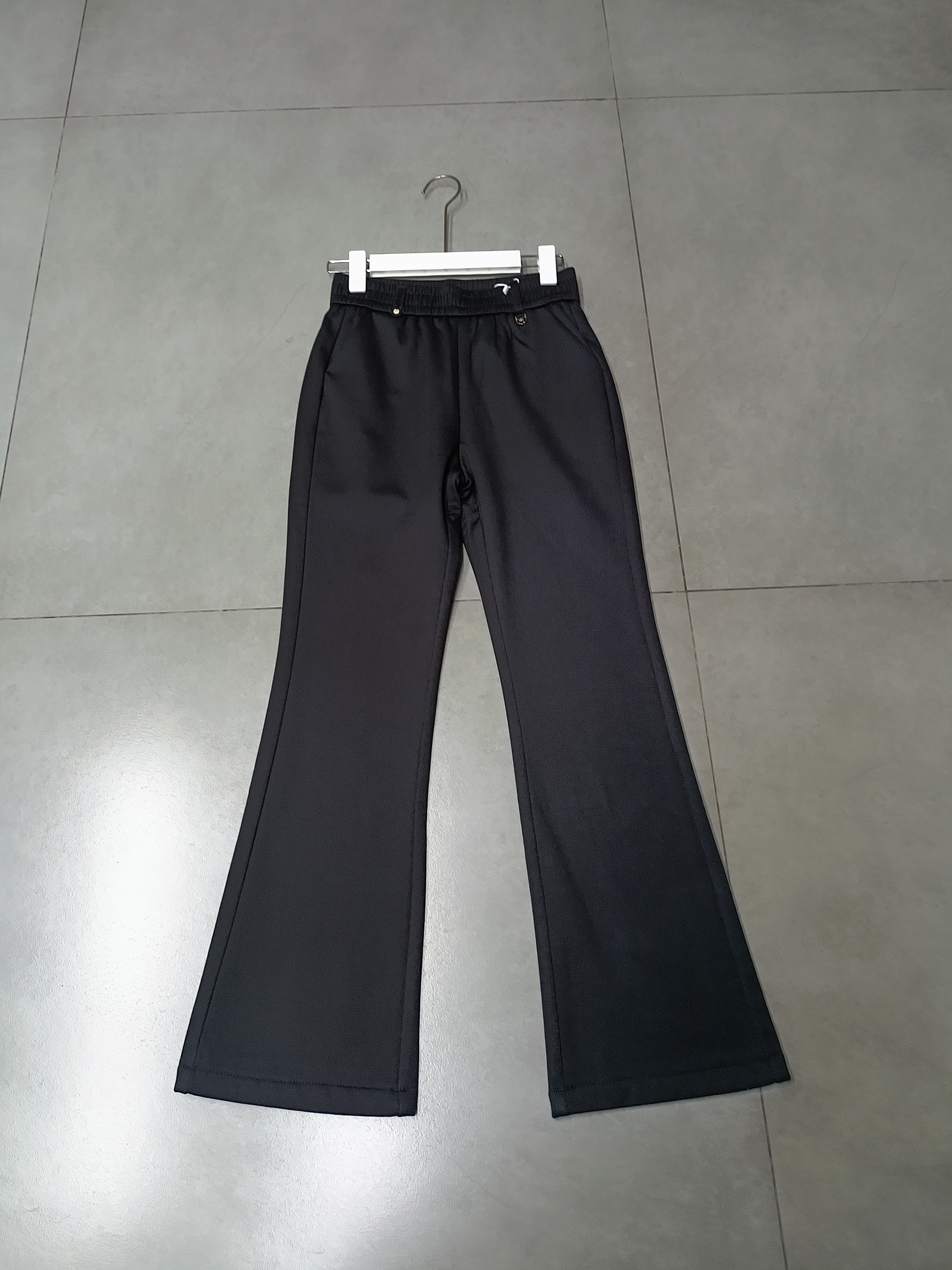 A9910【裤长98】加绒时尚微喇裤女2025秋冬新款百搭显瘦休闲裤【B4】