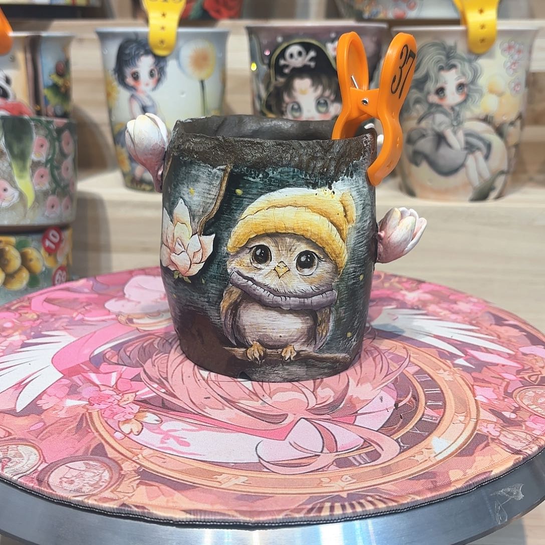 紫砂花盆手工花盆默认微瑕8/10