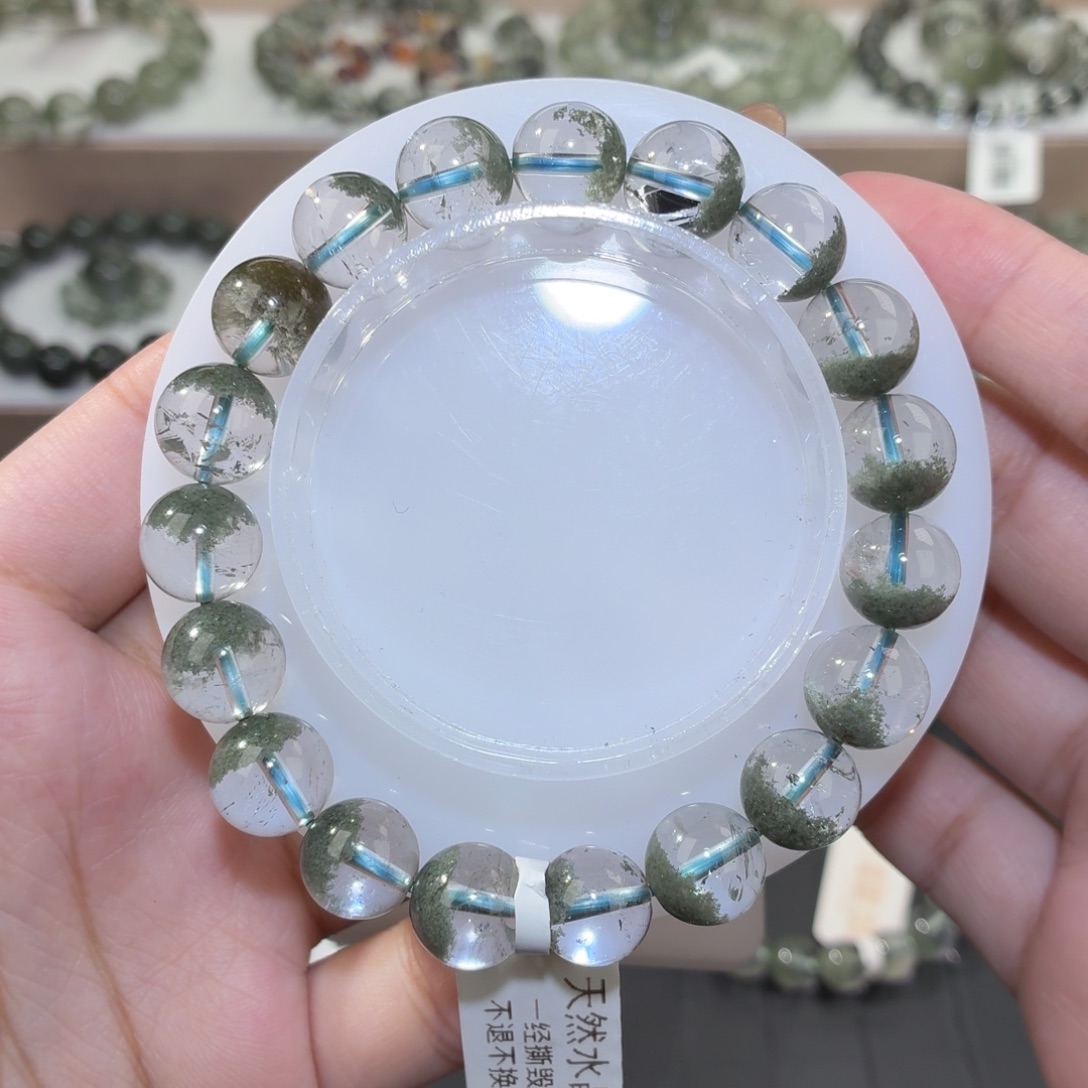 手链水晶未镶嵌6.绿幽灵聚宝盆10m