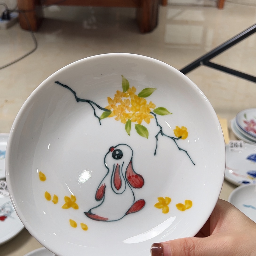 瓷片景德镇陶瓷手工手绘制作