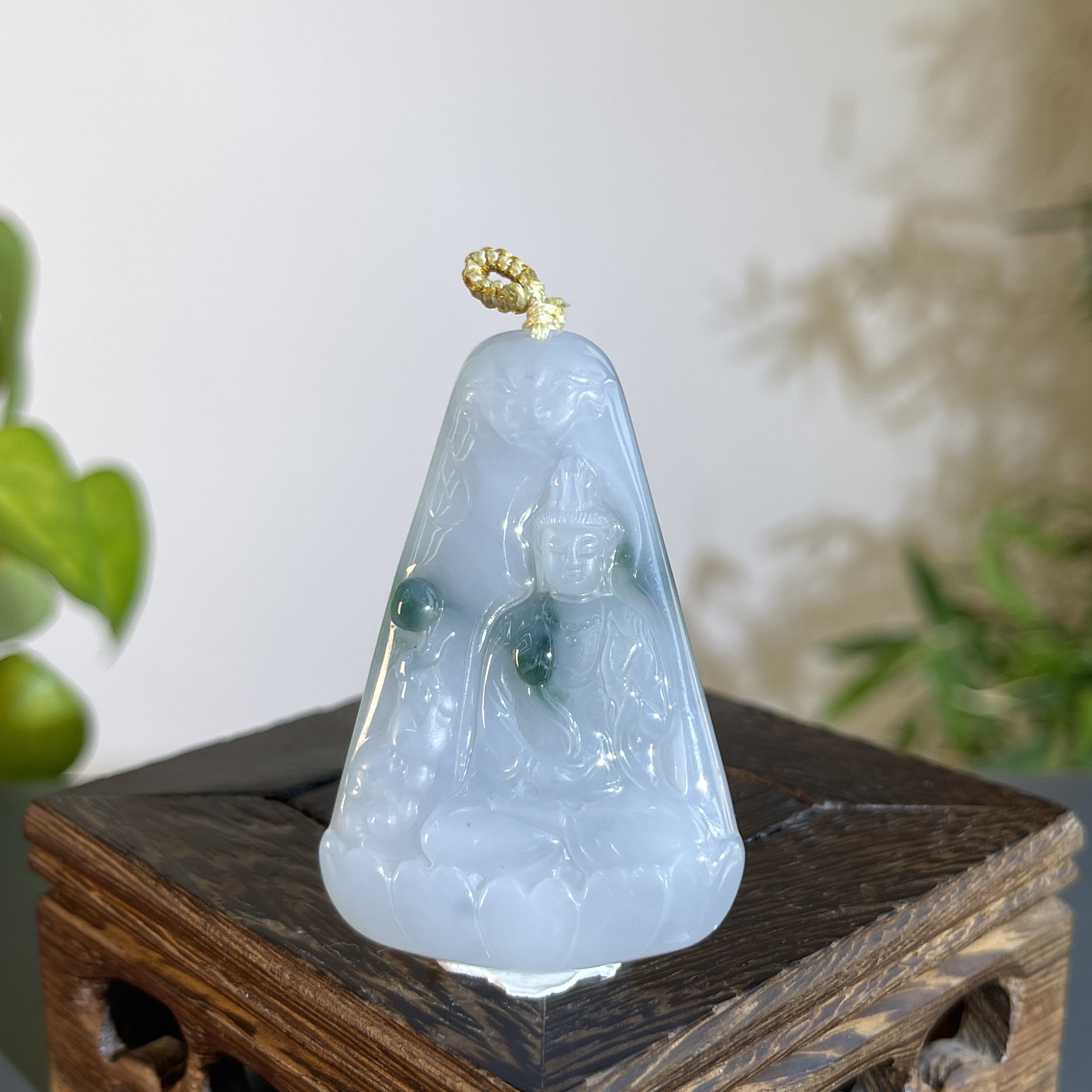 JTA02-119 天然缅甸翡翠A货 莲花观音