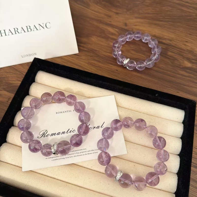 X2098紫啊赛13m浅手链高端轻奢手串多样性发一