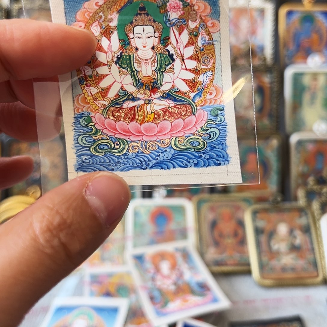 装裱画只****物西藏唐卡，，，，，，，，，