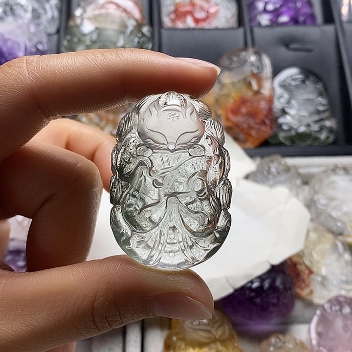 水晶未镶嵌颈饰水晶吊坠