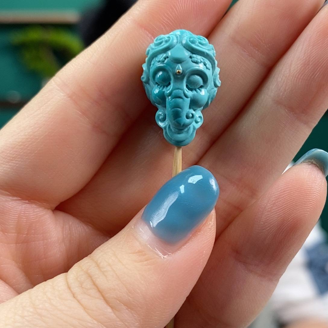 绿松石珠宝奇石未镶嵌