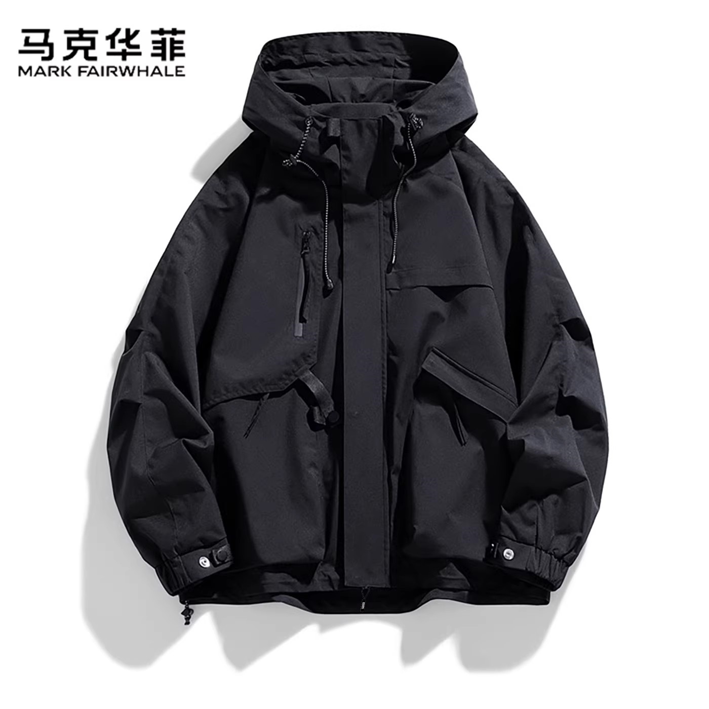 马克华菲冲锋衣服外套男2025秋冬防水户外工装夹克进藏登山服外套