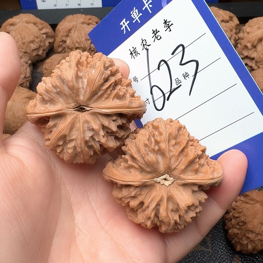文玩核桃把件明***好满天星42尺