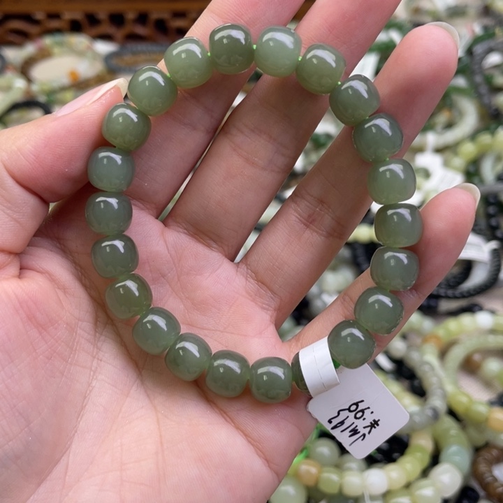 和田玉未镶嵌手链