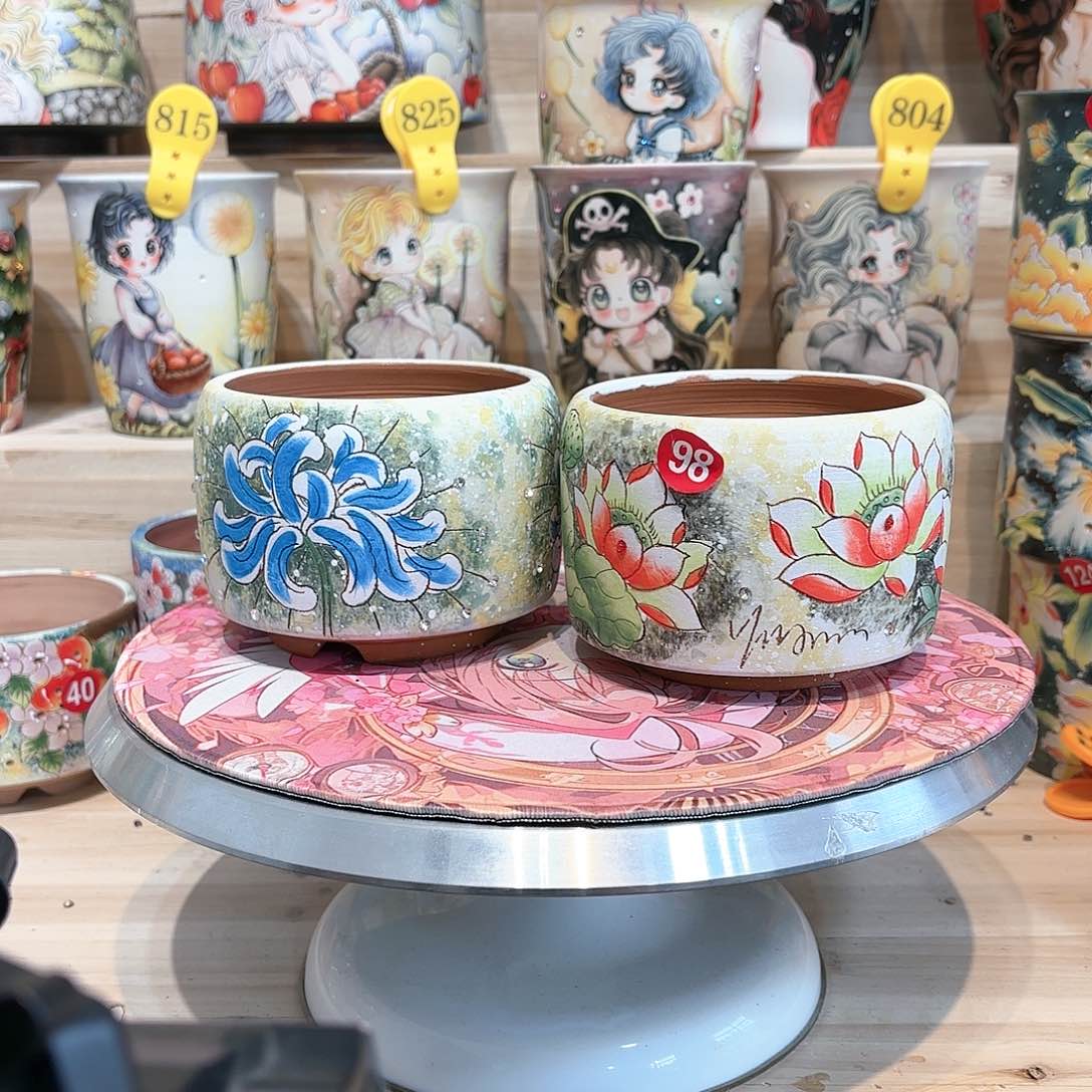 紫砂花盆手工花盆默认微瑕10/8