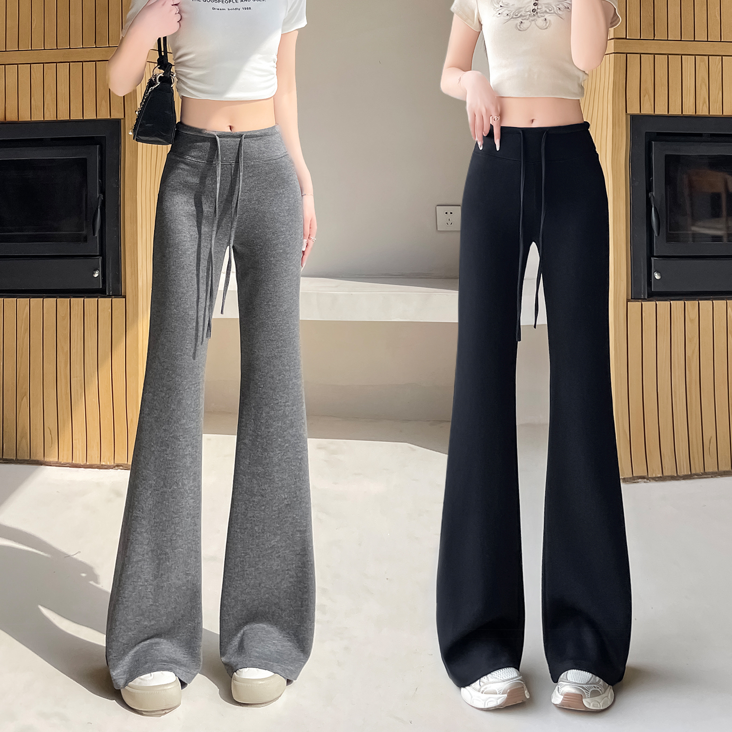 微喇裤舒适透气时尚百搭春秋休闲裤