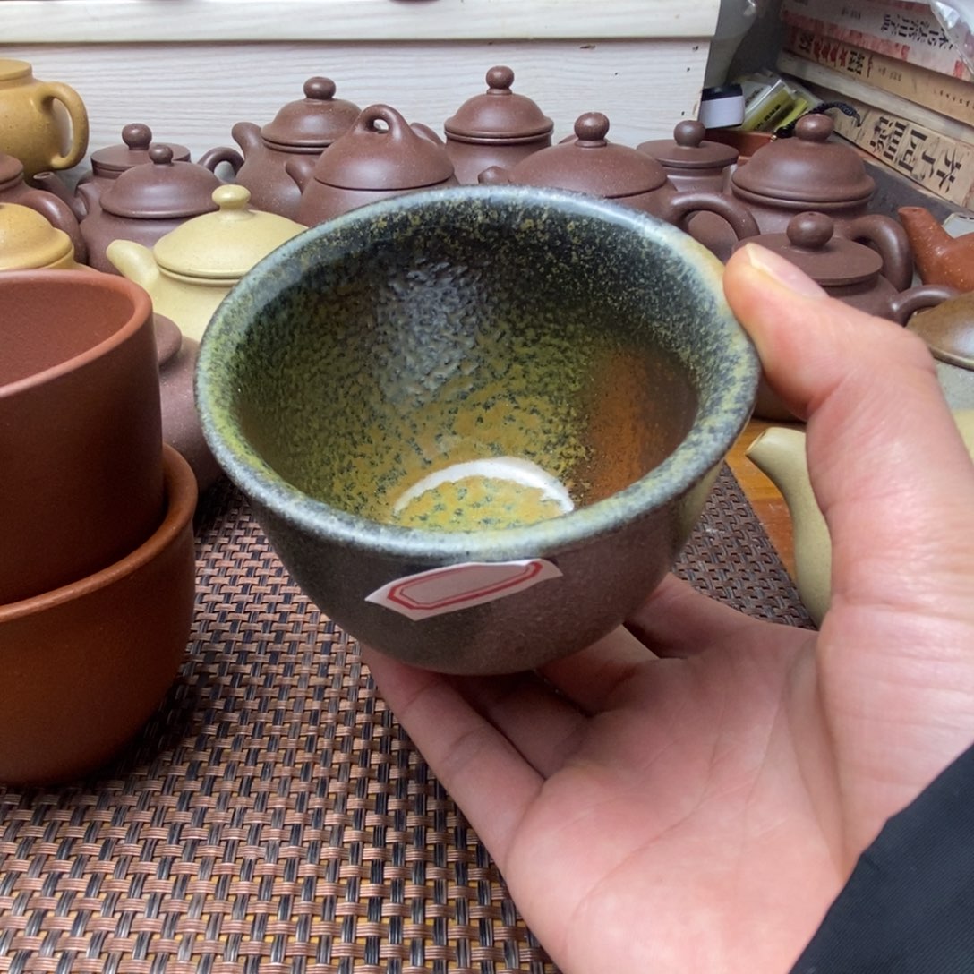 底槽青茶壶像****由柴烧主人杯