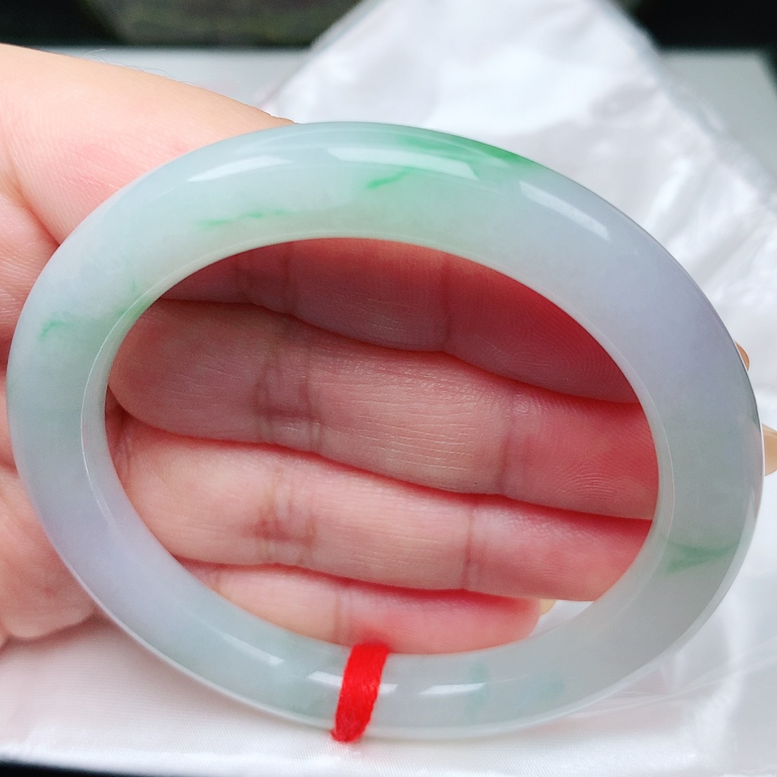 未镶嵌手镯（圆镯）翡翠14金丝绿