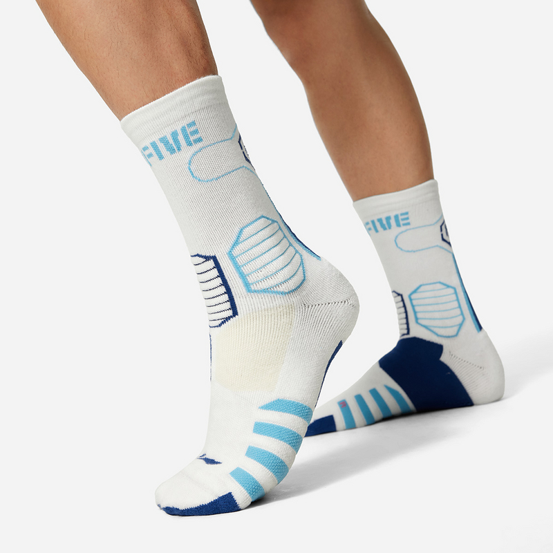 李宁反伍BADFIVE篮球系列男女舒适透气篮球中长袜AWLU005B品3双装