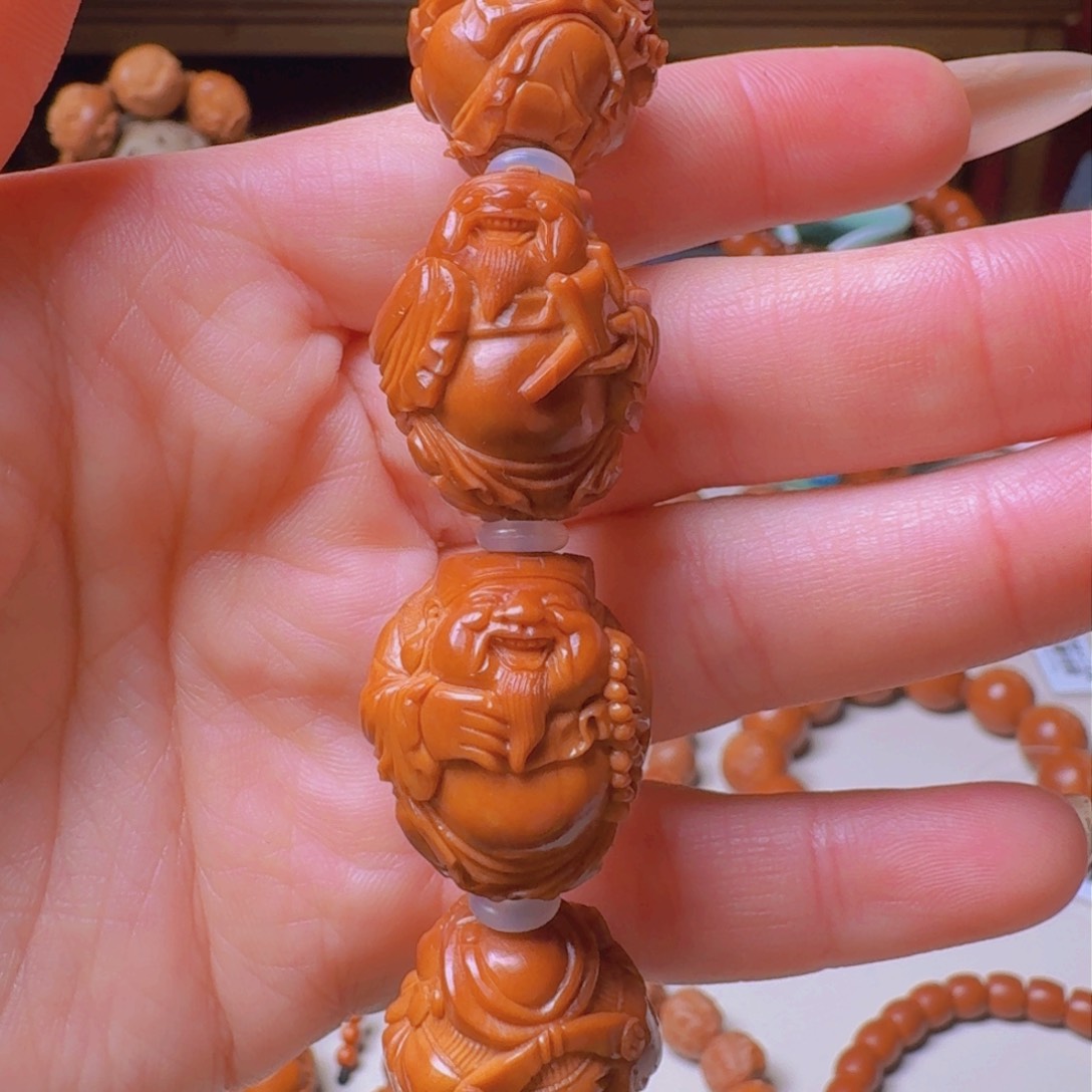 橄榄核手串/手链手工财神