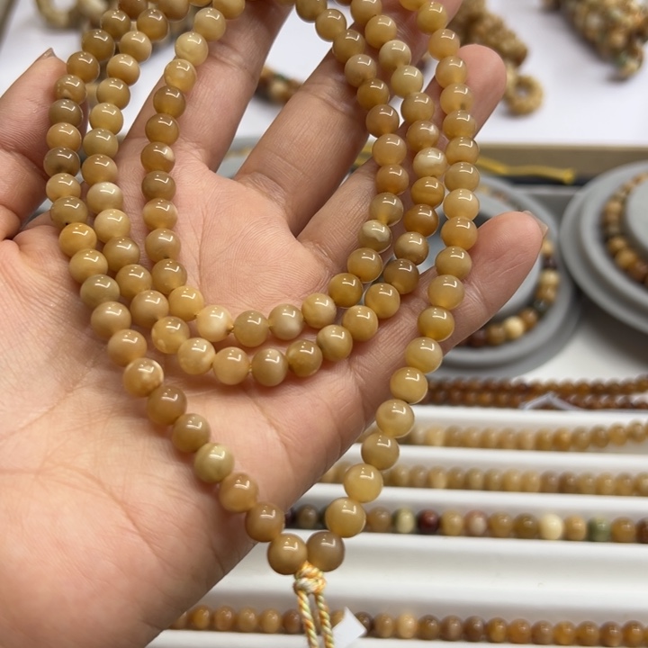 尛***y龙脊菩提手串卡7圆透长