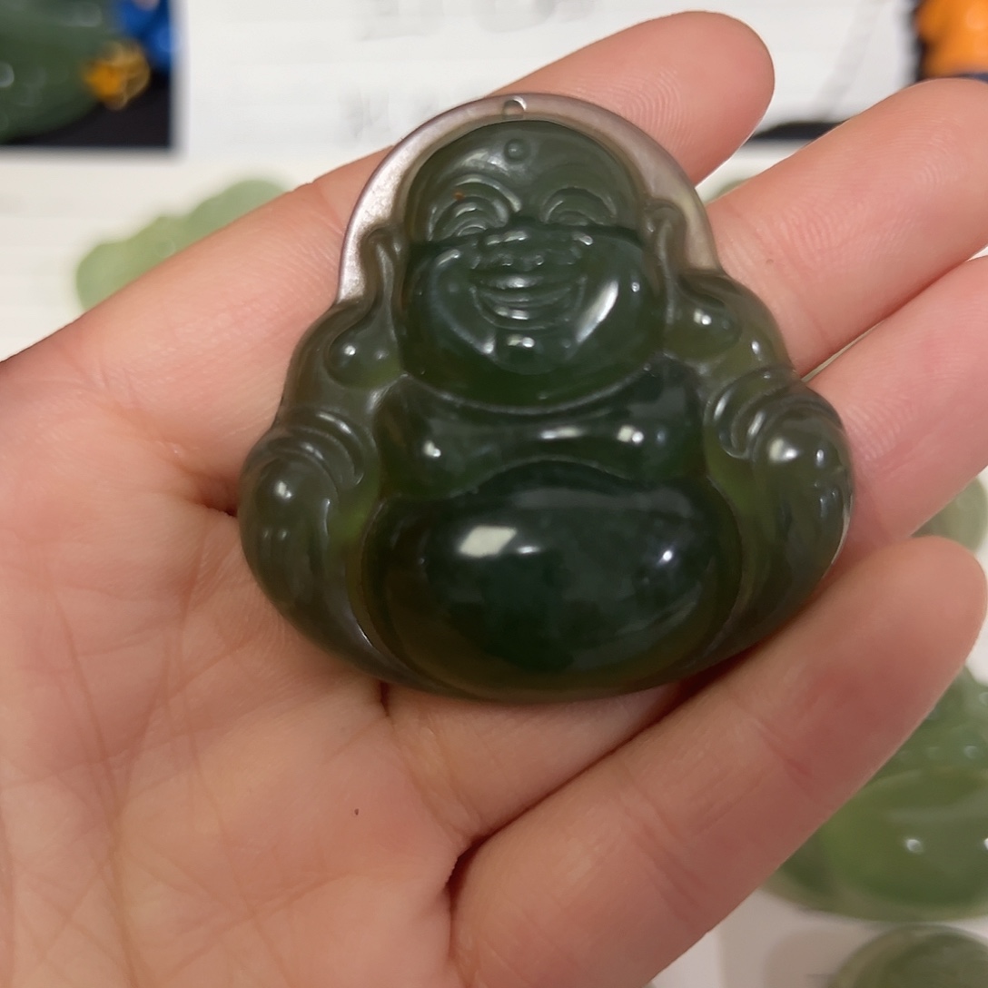 会***鱼蛇纹石玉合金颈饰