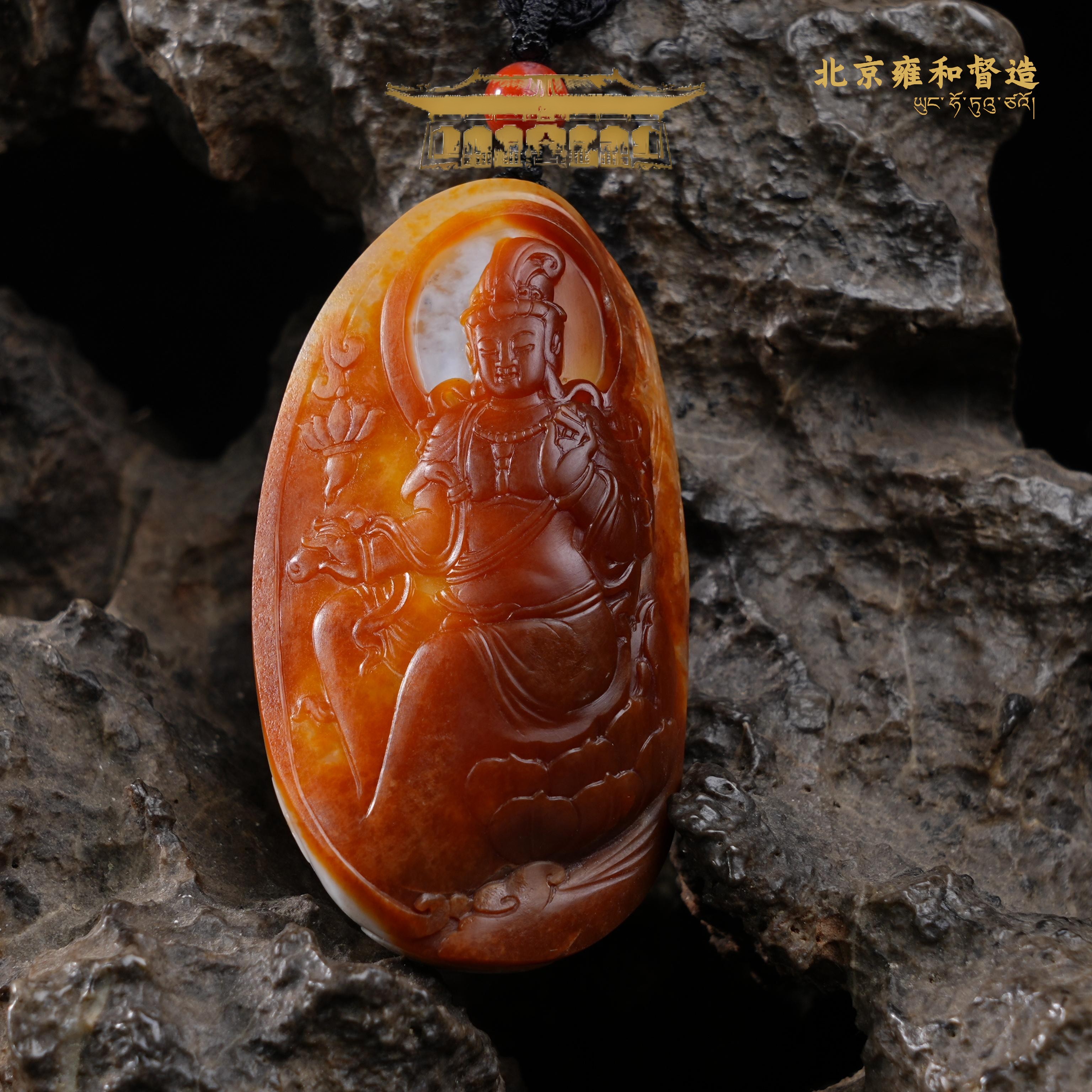 新疆和田玉观音挂件61*33*19mm重67.13g29-LOT23