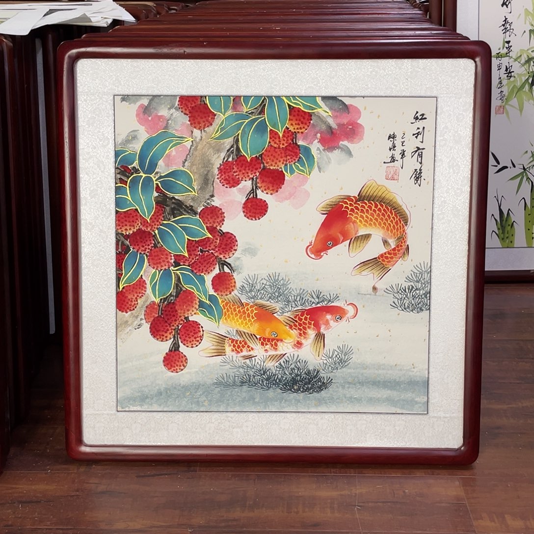 国画带框尺寸63*63厘米