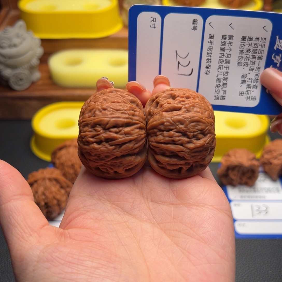 蜡***笔吊坠文玩核桃227铁锤