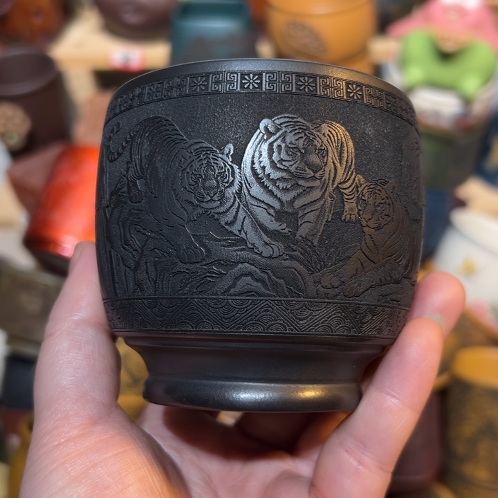 紫砂茶杯宜兴紫砂主人杯