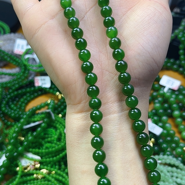 和田玉银S925镶嵌颈饰