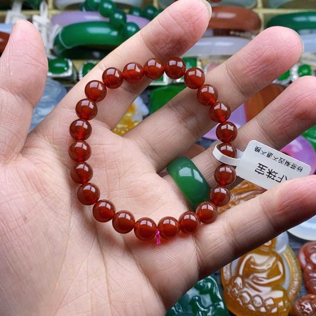 玛瑙/玉髓手串未镶嵌手***了